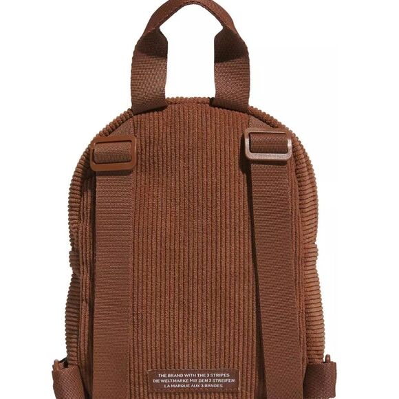 Adidas Trefoil 2.0 Corduroy Mini Backpack- Preloved Brown - Picture 3 of 10